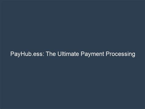 ess payhub.